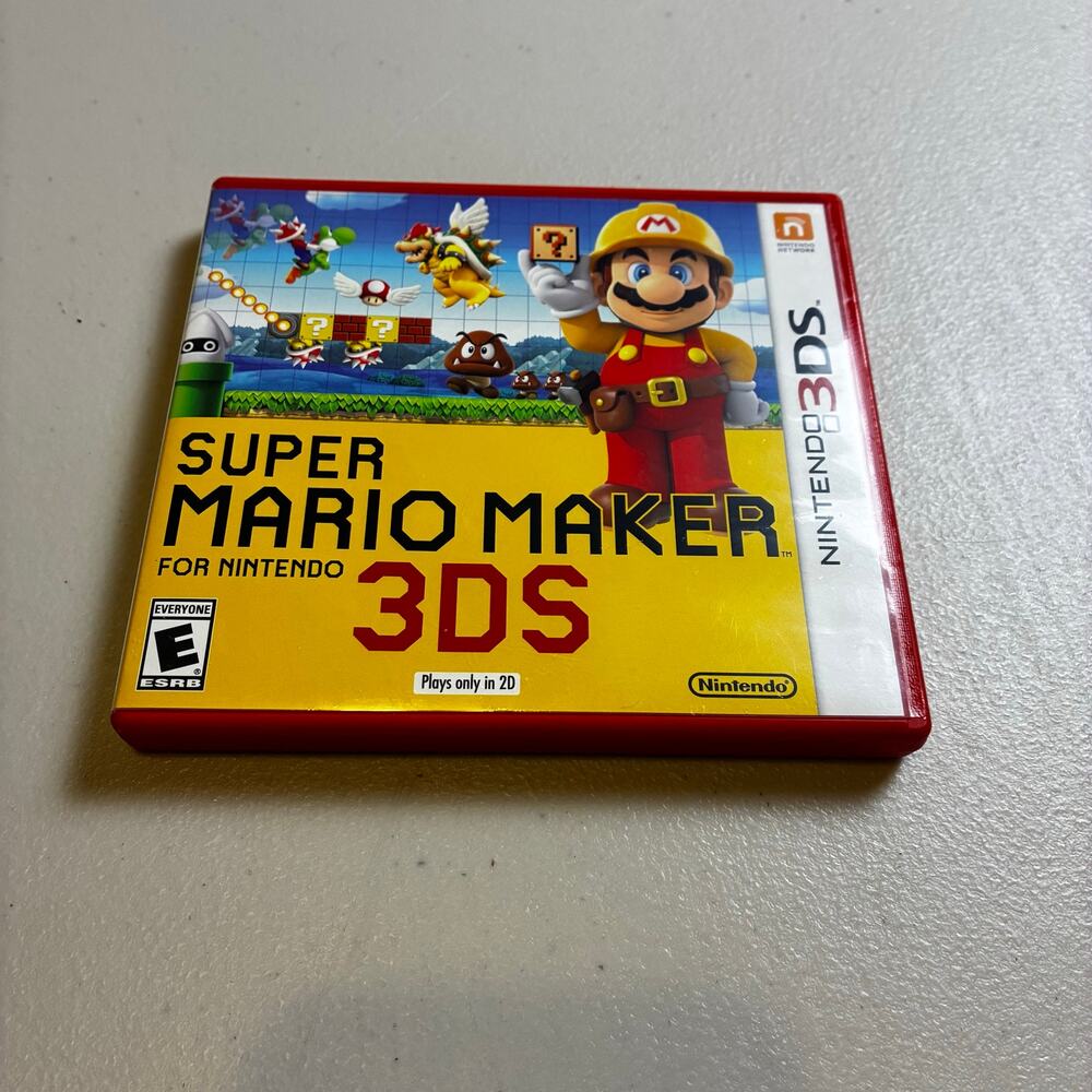 Super Mario Maker Nintendo 3DS CIB Complete w/ Case & Manual Tested